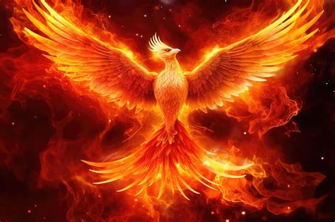 Premium AI Image | The phoenix is a symbol of the fire.