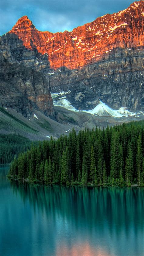 Wallpaper Moraine Lake, Banff, Canada, mountains, forest, 4k, Nature #15562