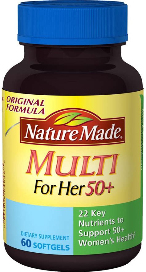 Nature Made Multivitamin For Her 50+ Soft Gel 60 Ct