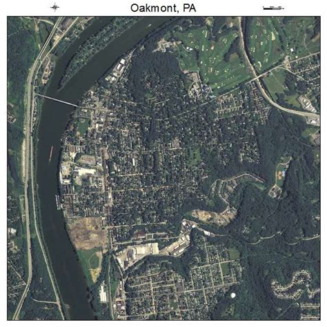 Aerial Photography Map of Oakmont, PA Pennsylvania