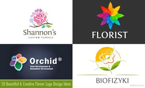 50 Creative Flower Logo design examples for your inspiration