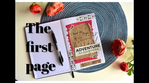 How to design the first page of your diary| First Page Design - YouTube