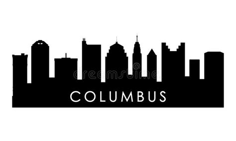 Columbus Ohio City Skyline Silhouette Stock Vector - Illustration of ...