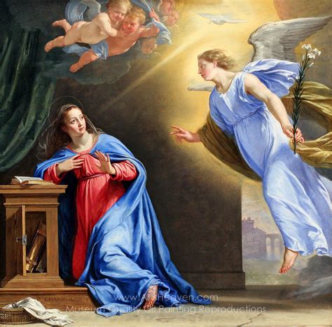 Philippe De Champaigne The Annunciation Painting Reproductions, Save 50-75%, Free Shipping ...