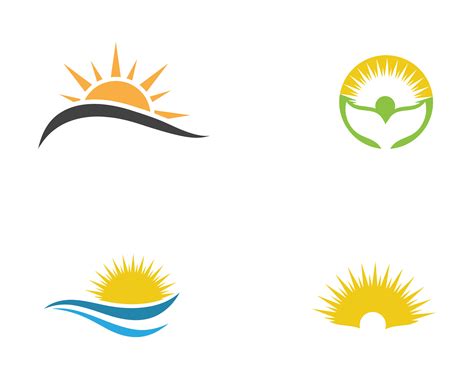 sun logo vector templates 584970 Vector Art at Vecteezy