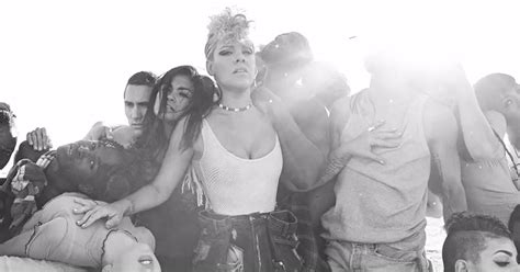 Pink "What About Us" Lyric Video | POPSUGAR Entertainment