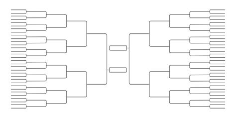 64 Team Bracket Template