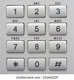 Telephone Keypad Buttons Numbers Letters Top库存照片231462229 | Shutterstock