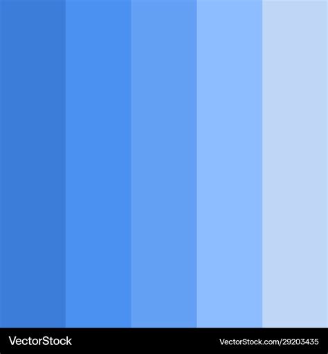 Blue color palette Royalty Free Vector Image - VectorStock