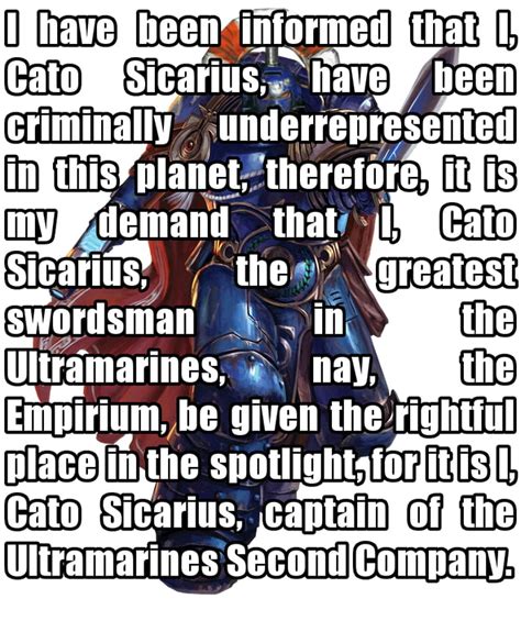 Yes, it is indeed I, Cato Sicarius. - 9GAG