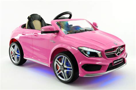 Mercedes CLA45 AMG 12V Kids Ride-On Car with Parental Remote | Pink