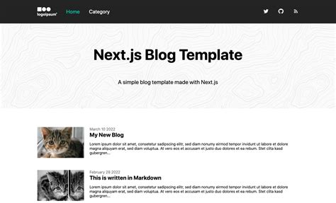 Next Js Blog Template
