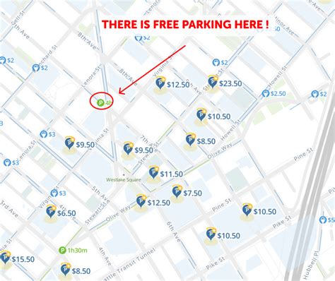 2024 : Map of Free Parking in Seattle - SpotAngels