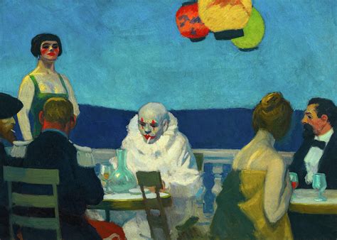 Soir Bleu, Detail Painting by Edward Hopper - Pixels