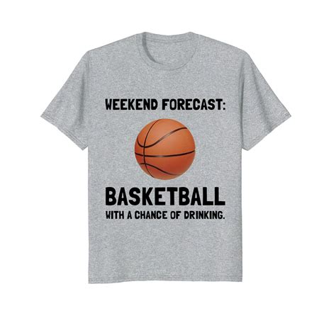 Funny Shirts - Weekend Forecast Basketball Funny Sports T-Shirt Men - T-Shirts, Tank Tops