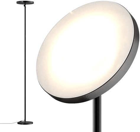 Dodocool LED Floor Lamp Bright Lighting Torchiere Floor Lamps Black - Walmart.com - Walmart.com