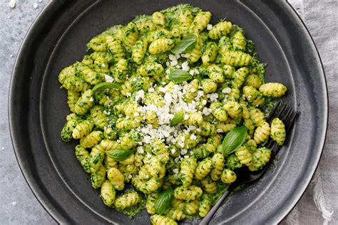 Sourdough Gnocchetti Sardi with Basil Pesto Sauce | Love and Olive Oil