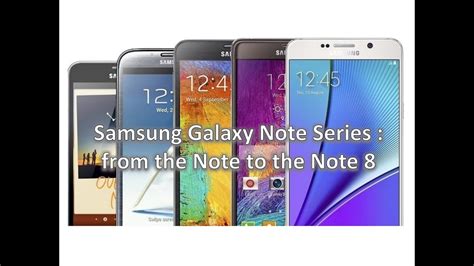 Samsung Galaxy Note Series History - YouTube