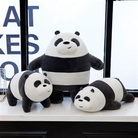 We Bare Bears Panda Plush Pillow Size 11.8"23.6" - High Quality Custom Soft Stuff Toys Supplier