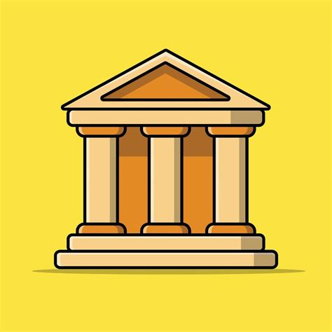 Parthenon Cartoon Vector Icon Illustration. Famous Building Traveling Icon Concept Isolated ...