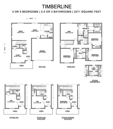 Timberline Homes Floor Plans - floorplans.click