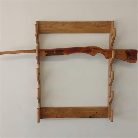 Wall Mount Horizontal Five Gun Rack Rifle Rack Shotgun Rack - Etsy