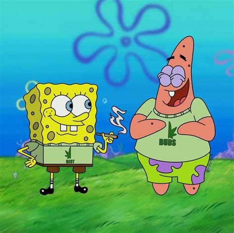 Spongebob Squarepants Smoking Weed