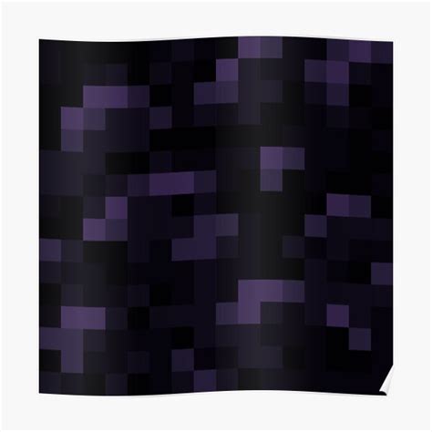 "Obsidian" Poster for Sale by mcblockpillow | Redbubble