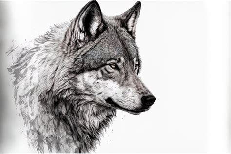 Wolf Sketch Art