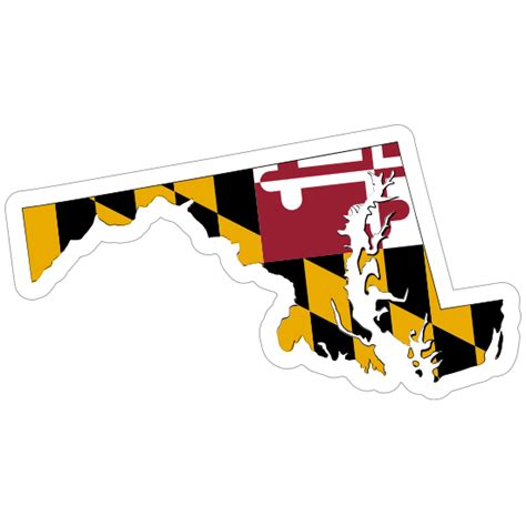 Maryland Flag State Sticker