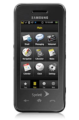 SPRINT MOBILE PHONES, REVIEWS, FEATURES: Sprint Mobile Phones: Samsung ...