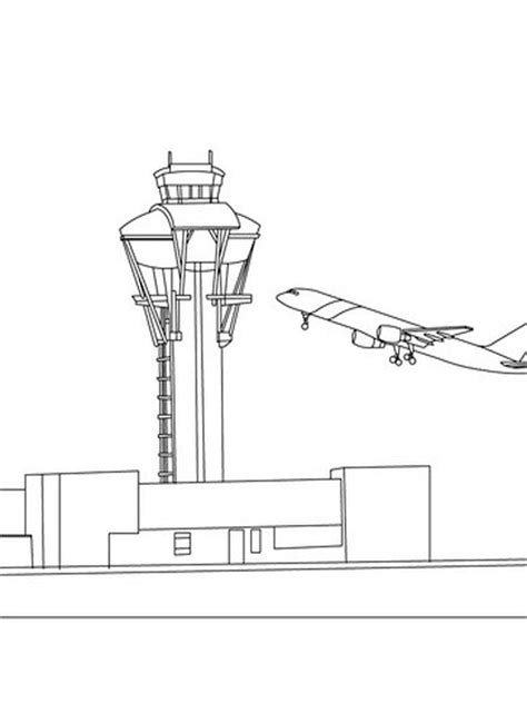 Print Airport Coloring Page - Free Printable Coloring Pages for Kids