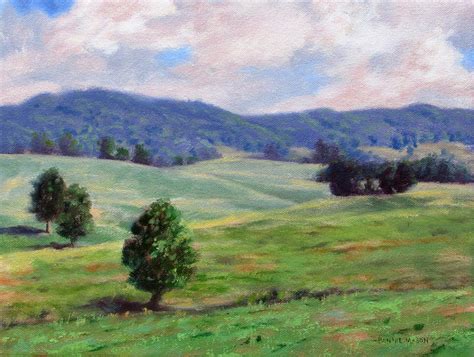 Rolling Hills Painting by Bonnie Mason