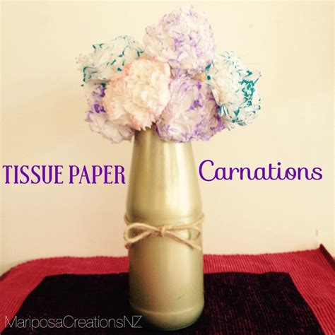 Tissue Paper Carnation’s | Mariposa Creations NZ