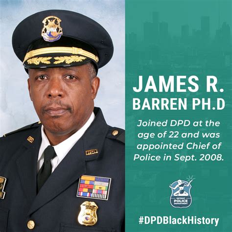 Detroit Police News on Twitter: "#DPDBlackHistory: Former DPD Chief James R. Barren Ph.D ...