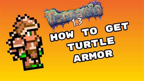 How to get Turtle Armor in Terraria (1.3 mobile) - YouTube