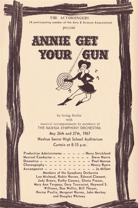 Annie Get Your Gun (1967) - Actorsingers