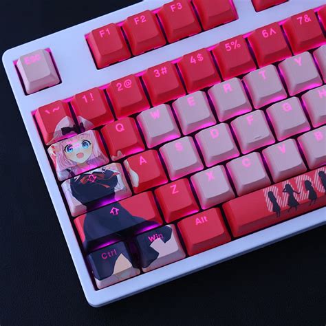 1 Set PBT Dye Subbed Keycaps Two Dimensional Cartoon Anime Key Caps OE – K-Minded