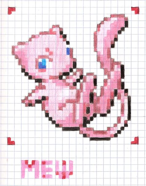 Mew Pokemon Pixel Art Pony Bead Patterns Pixel Art Templates | My XXX ...