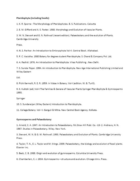 Pteridophyta (including fossils) 1. K. R. Sporne The Morphology of - BIOS 340 - Studocu