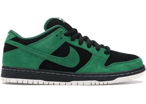 Nike SB Dunk Low Black Pine Green Men's - 313170-012 - US