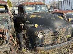 Early 50s Chevy Step Side Pickup Truck Body/Parts - W. Yoder Auction