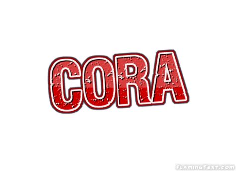 Cora Logo | Free Name Design Tool von Flaming Text