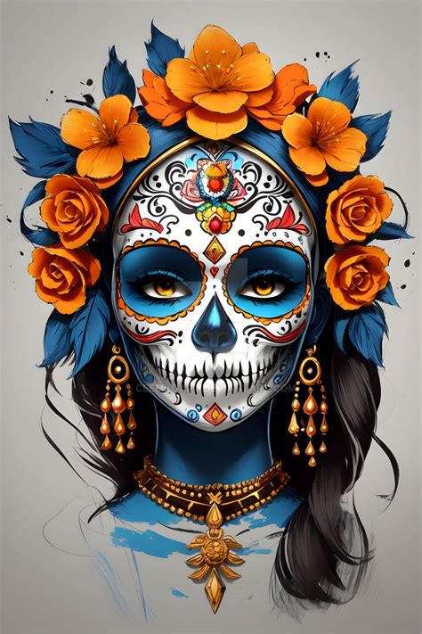 Skull Serenade: Catrina Inspired Art by CeemkoArt on DeviantArt