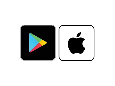 Google Play Store Apple App Store Icons Icon PNG vector in SVG, PDF, AI ...