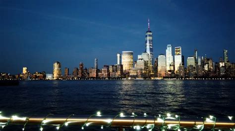 NYC skyline from Jersey City. Sunset time lapse - YouTube