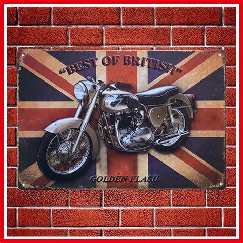 Aliexpress.com : Buy New Vintage England Motorcycles Metal Signs Home Decor Vintage Tin Signs ...