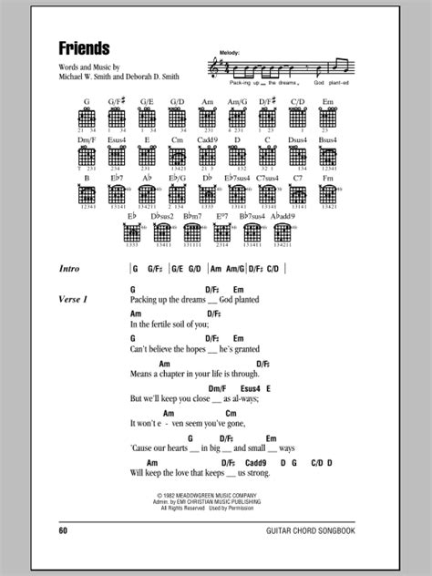 Friends by Michael W. Smith - Guitar Chords/Lyrics - Guitar Instructor