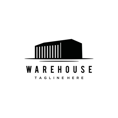 Warehouse minimalist logo design vector template illustration 19588081 Vector Art at Vecteezy