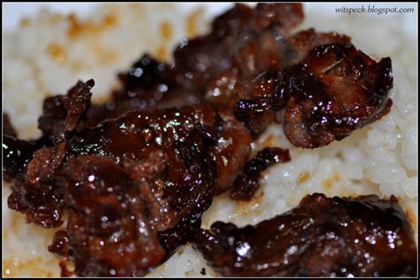 Specks of Wit and Pastiche: Famous Filipino Beef Tapa